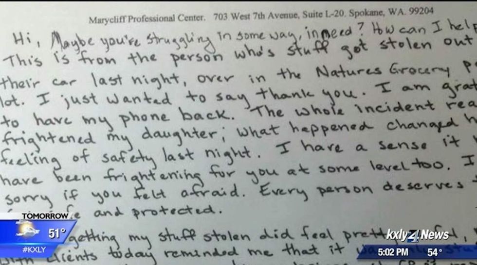 ‘How can I help?’: Woman writes touching letter to man who broke into her car