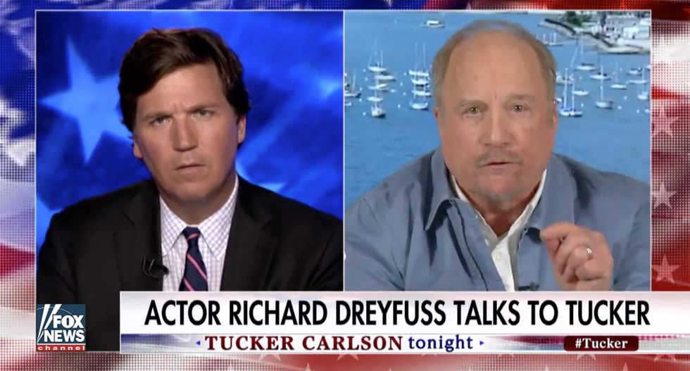 See the astonishing reason actor Richard Dreyfuss left Tucker Carlson absolutely speechless
