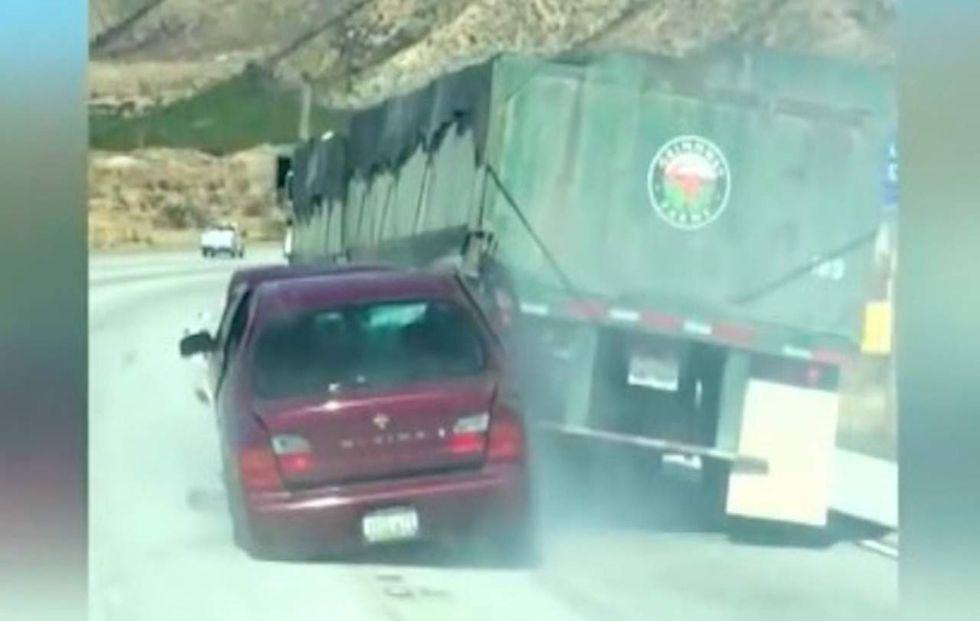 Listen: Trucker explains how easily a car could get hooked on a semi, it happened to him!