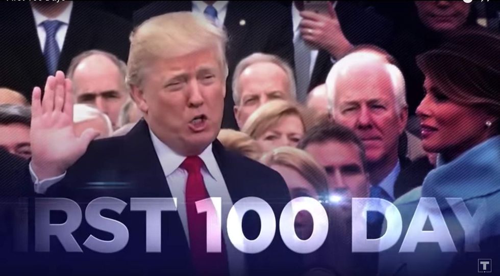 Trump campaign releases new TV ad marking his first 100 days in office