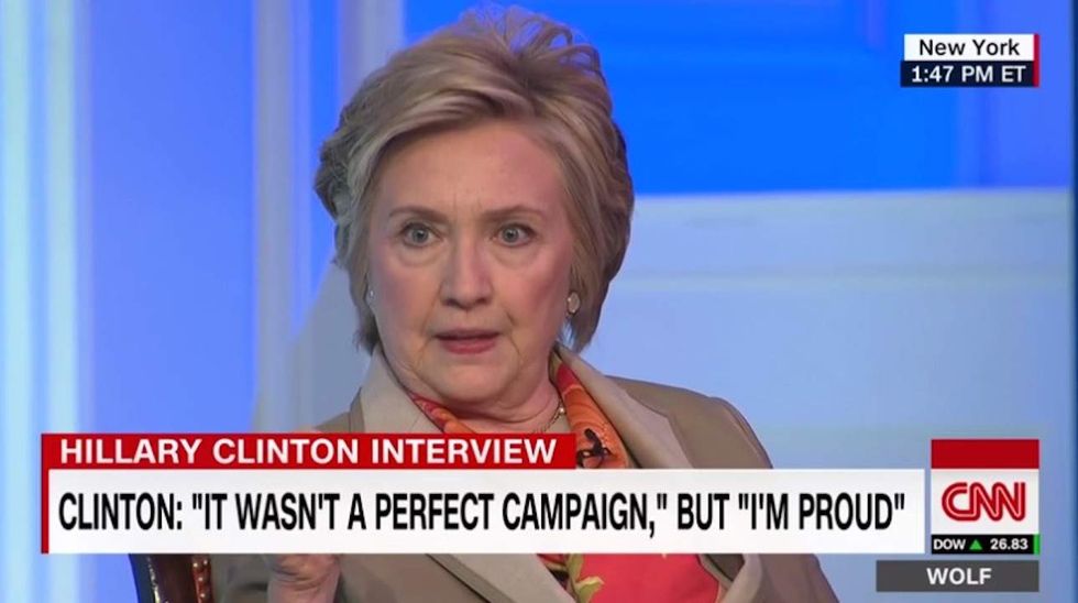 Hillary Clinton: 'If the election had been on Oct. 27, I would be your president