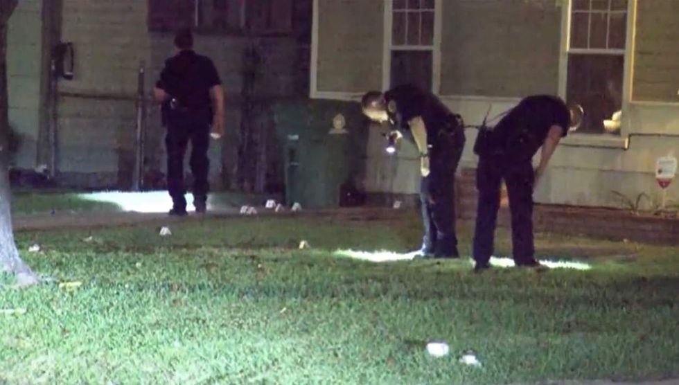 Armed home invaders force husband, wife, young kids on floor. Then Dad suddenly turns the tables.