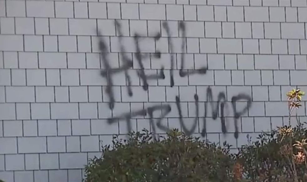 Gay choir director admits to spray-painting 'Heil Trump' graffiti on his church after election