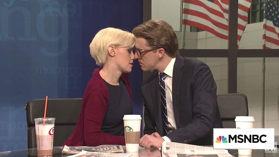 Watch: 'SNL' destroys 'Morning Joe' with hilarious parody brutally mocking the co-hosts' engagement