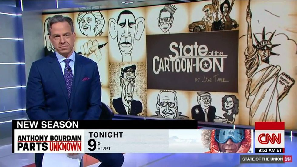 Jake Tapper illustrates, airs questionable cartoon of Trump adviser Steve Bannon