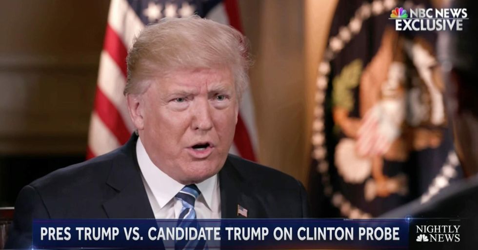 Trump excoriates James Comey in NBC interview over FBI's handling of Clinton email investigation