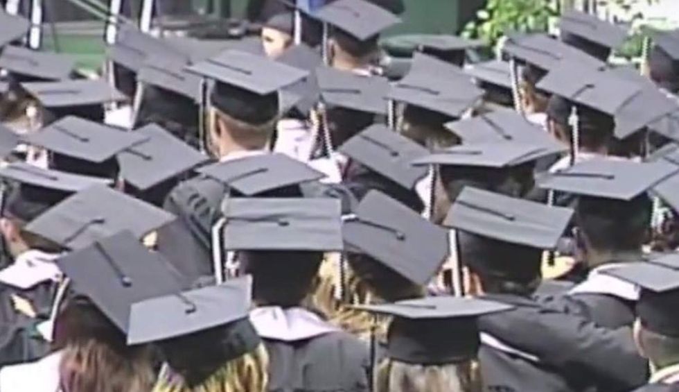 Superintendent invites crowd to stand for 'blessing' at commencement — and some grads are angry