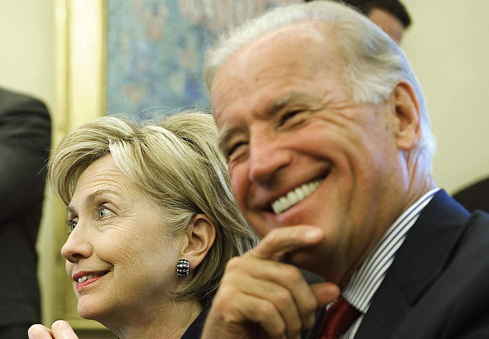 Biden disses Clinton's candidacy in Las Vegas speech, weighs possible 2020 run