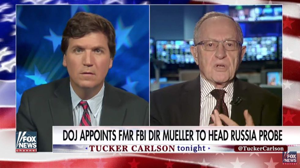 Alan Dershowitz pulverizes liberal anti-Trump Russia theories — and nearly leaves Carlson speechless