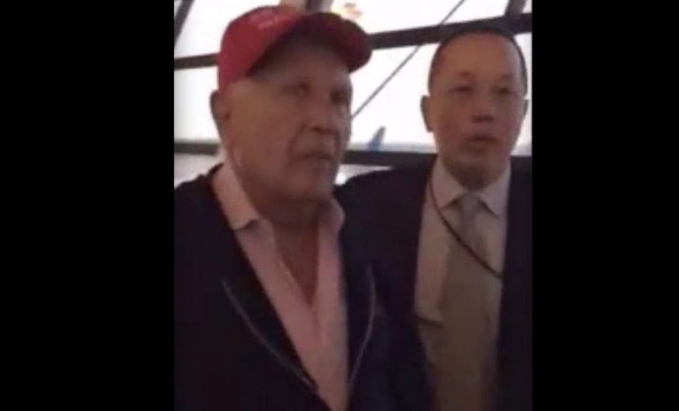 Lock him up!': Elderly man with Make America Great Again hat called unruly, forced to exit plane