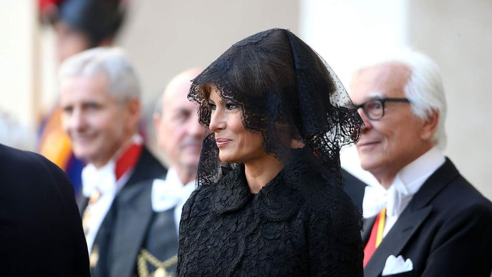 The internet's latest outrage: The Trump women's head covering