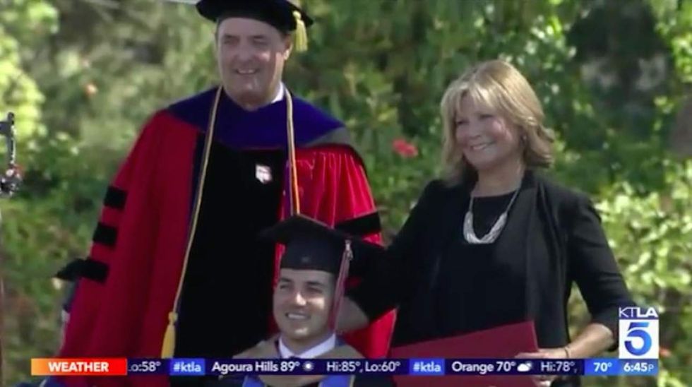 Mom helps her quadriplegic son pursue his MBA and receives a surprise at his graduation