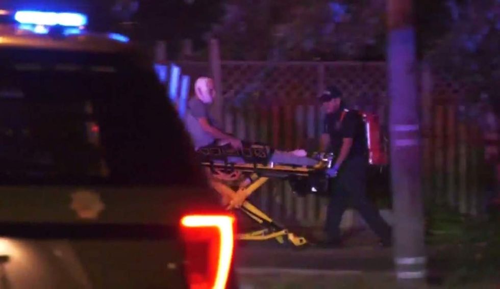 Armed home intruder beats on elderly dad. But son also has a gun—and ends attack with lethal force.