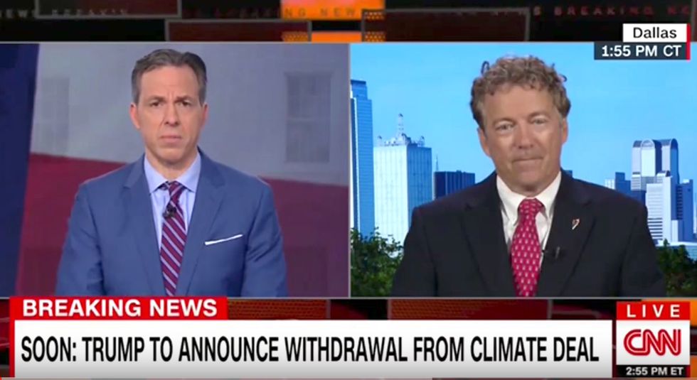 Watch Rand Paul bulldoze through each global warming talking point