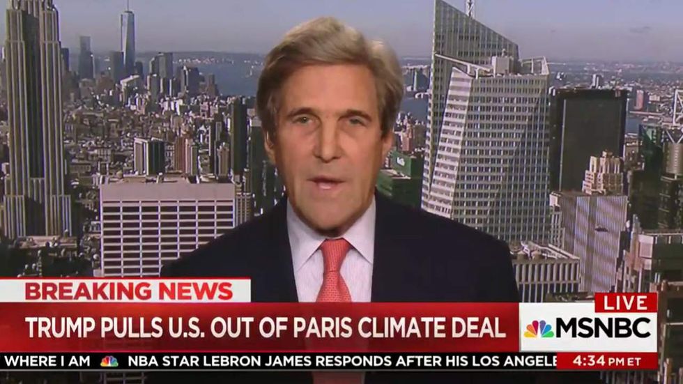 John Kerry makes bogus claims against Trump for pulling out of Paris Agreement
