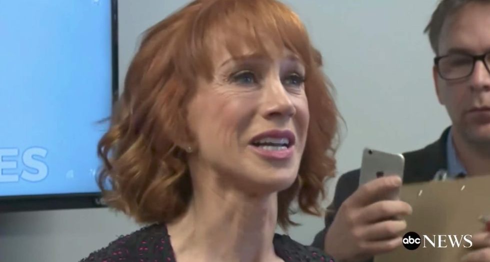 Kathy Griffin learns brutal effects of American free market after posting graphic Trump photo