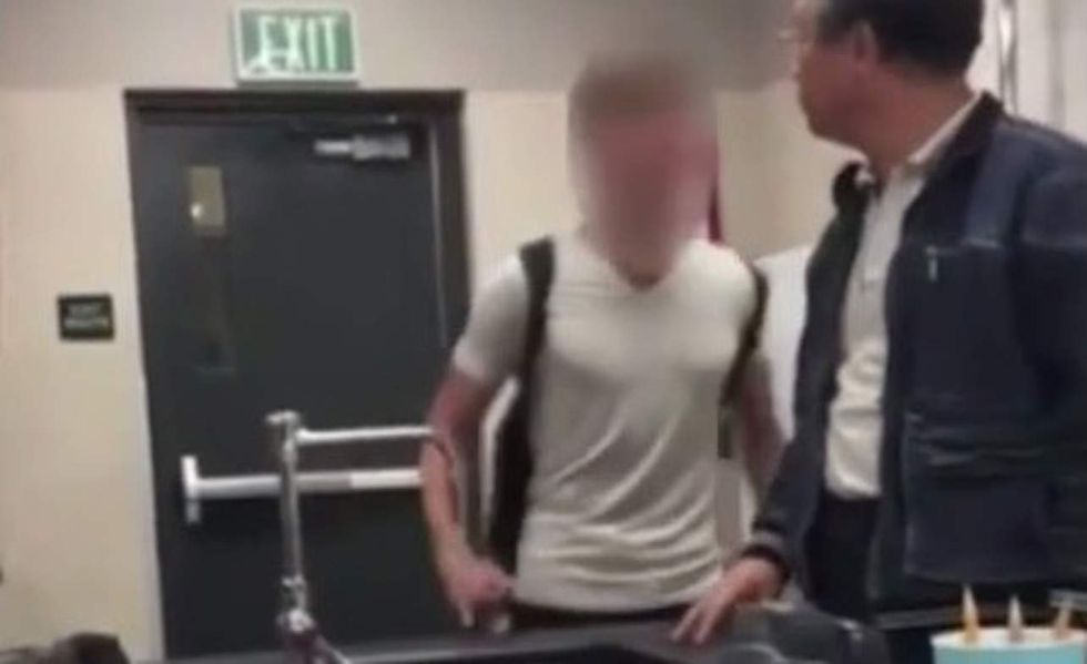 White high schooler's scary tirade against Asian teacher caught on video: 'Shut your f***in' mouth!