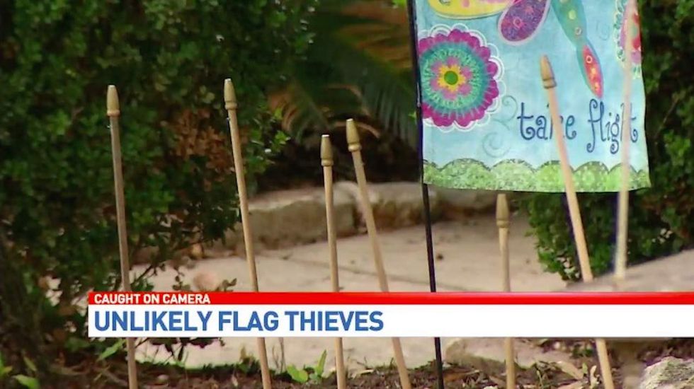 Veteran was ‘heartbroken’ to see that his flag display was stolen. Then he discovered the culprits.