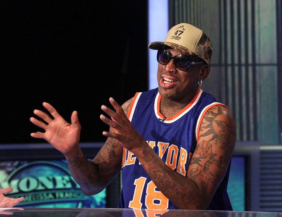 See the Trump-themed gift that Dennis Rodman brought Kim Jong Un