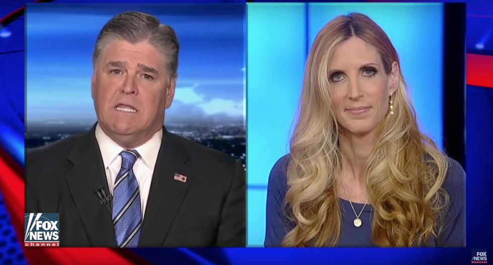 Ann Coulter accuses Sean Hannity of 'censoring' her — then Hannity hits back with two tweet response