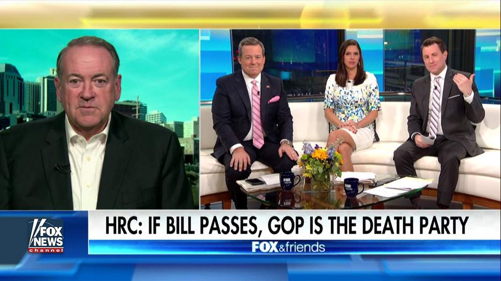 Watch: Huckabee slams Chuck Schumer, Hillary Clinton for 'childish' attack on GOP health care bill