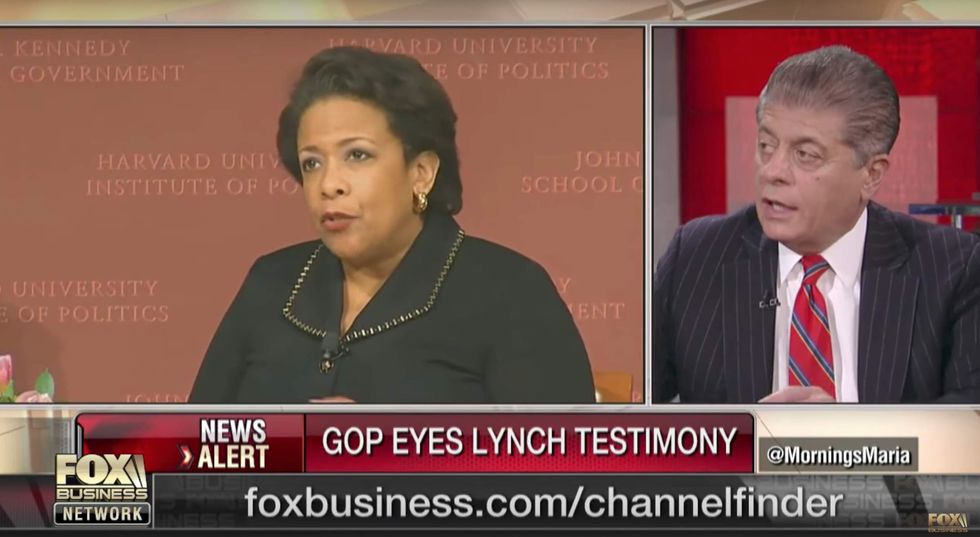 Judge Napolitano explains why Loretta Lynch could be facing 5-10 years in prison: 'It's a felony