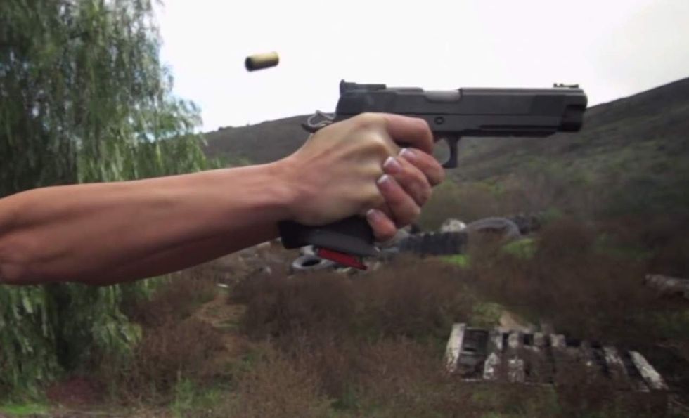 Homeowner warns burglar she's armed with gun. After he breaks in, she proves it to him.