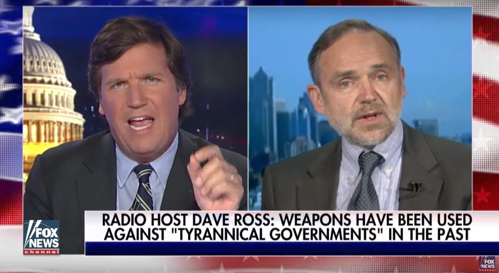 Watch: Tucker Carlson battles liberal who says baseball shooter motivated by Second Amendment