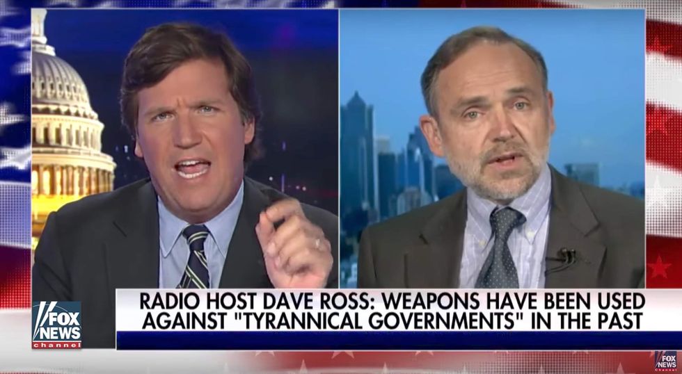 Watch: Tucker Carlson battles liberal who says baseball shooter motivated by Second Amendment