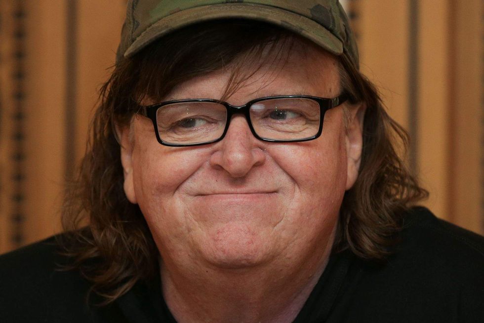 Here's how Michael Moore showed his support for the anti-Trump Shakespeare play