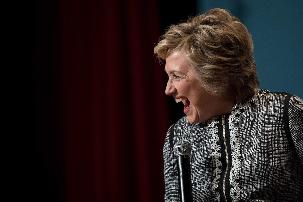 Watch: Hillary Clinton receives standing ovation from NYC theater audience
