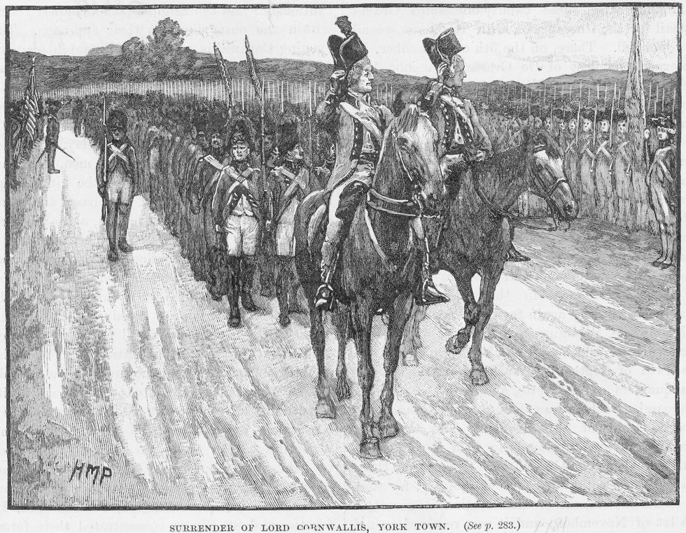 BREAKING: Cornwallis surrenders in Yorktown; End of war may be in sight