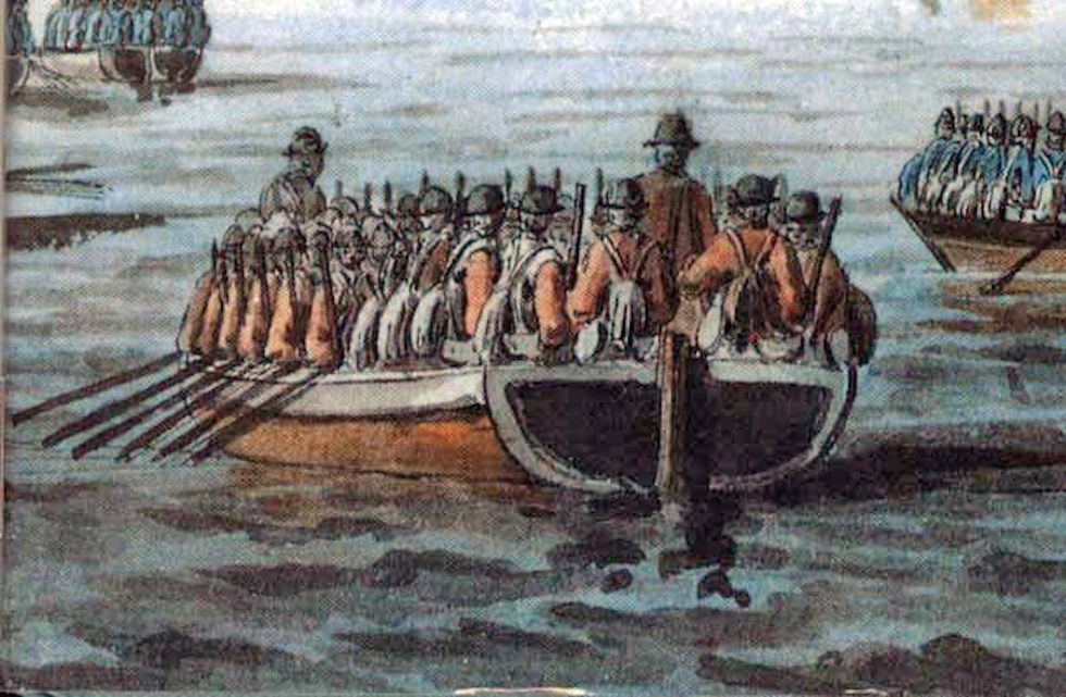 British forces capture New York; Washington lucky to escape with Continental Army intact