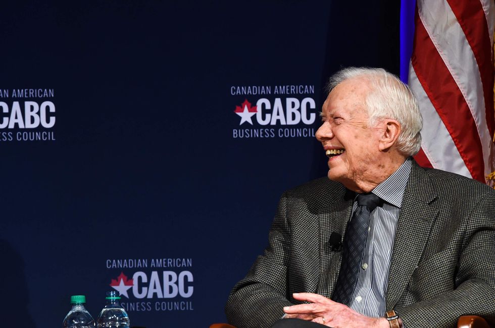 Jimmy Carter hospitalized for dehydration in Canada