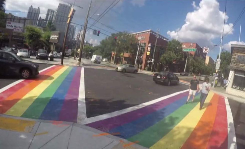 Four 'permanent' rainbow crosswalks in city's gay neighborhood cost taxpayers nearly $200,000