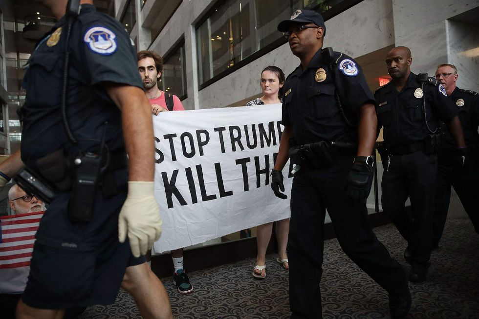 Someone broke into a Republican Senator's office to leave a chilling message