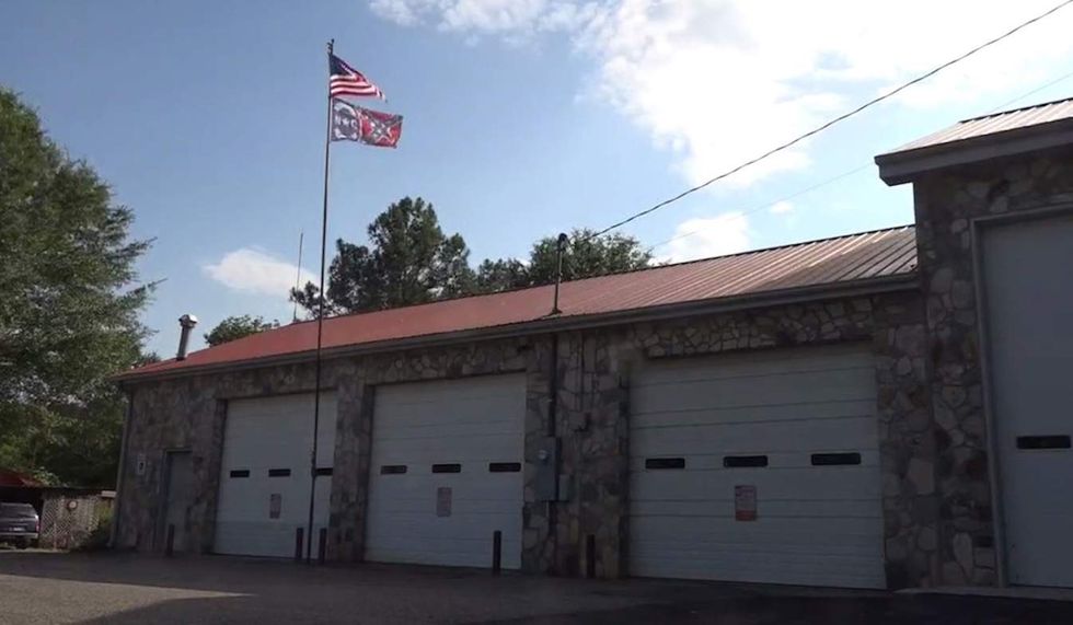 Officials want Confederate flag taken down from volunteer fire station — but there's a catch
