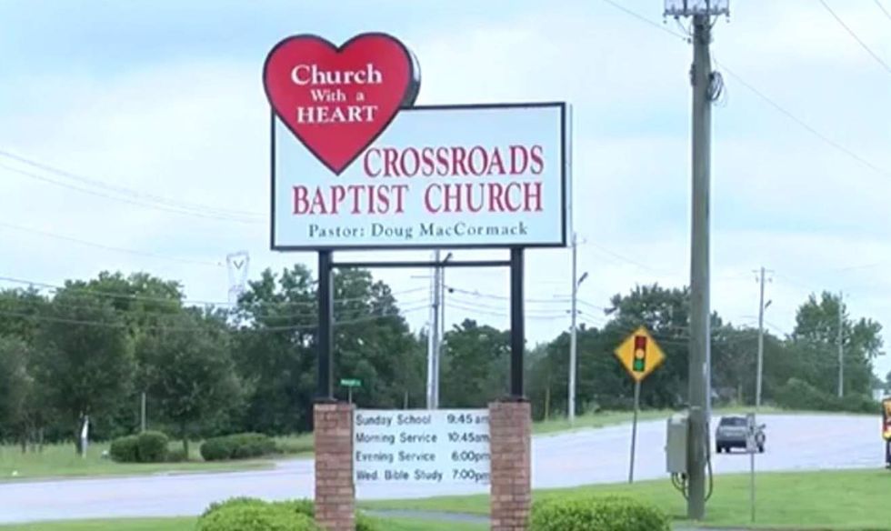 Knife-wielding man forces his way into church, tries robbing staff member — who turns out has a gun