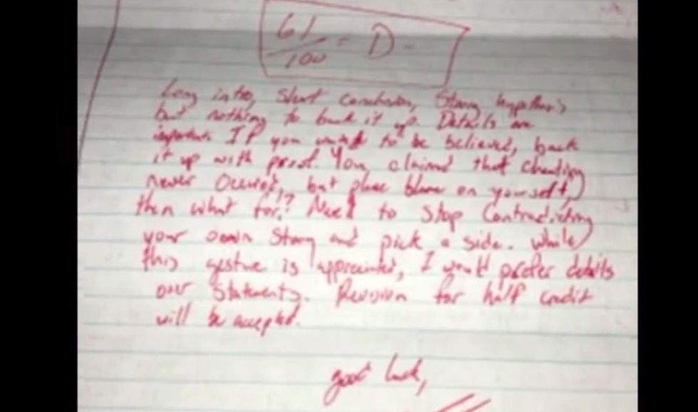 College that suspended student for tweeting ex's 'graded' apology letter has sudden change of heart