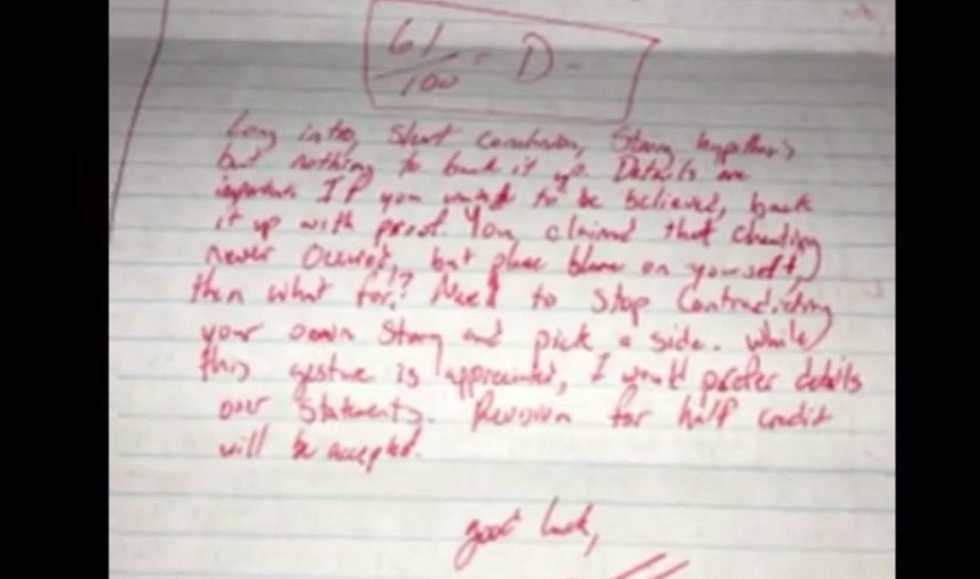 College that suspended student for tweeting ex's 'graded' apology letter has sudden change of heart