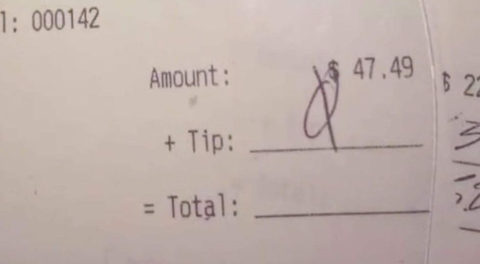 We don't tip white ppl, LOL': Young Memphis waiter receives racist note in lieu of tip