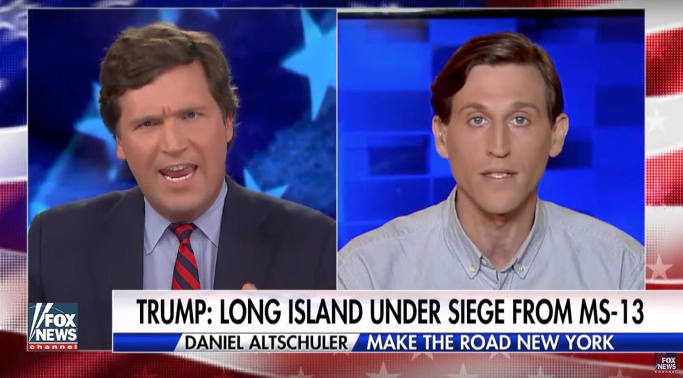 Watch: Tucker Carlson shuts down leftist SJW who says Trump is more dangerous than MS-13