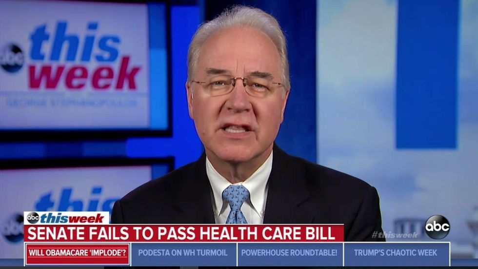 Tom Price reveals how Trump administration could dismantle much of Obamacare on its own