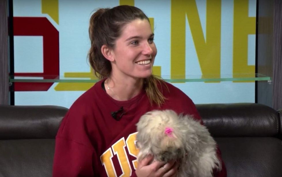 Star athlete felt 'harassed, threatened' by college after insisting her boyfriend didn't abuse her
