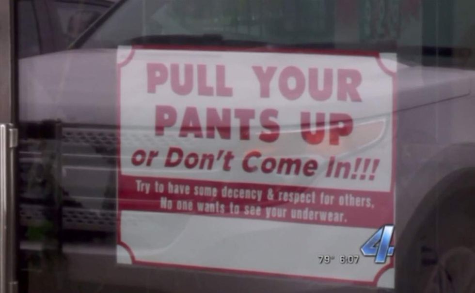 Pull your pants up or don't come in': Store cracks down on 'tacky' fashion with no-nonsense message