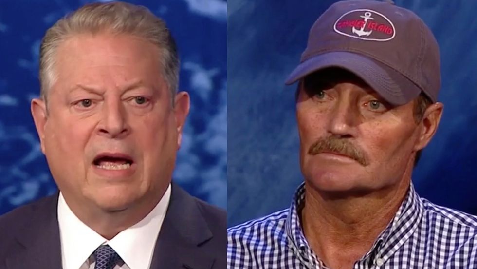 Mayor of disappearing island faces Al Gore and shuts down global warming claim