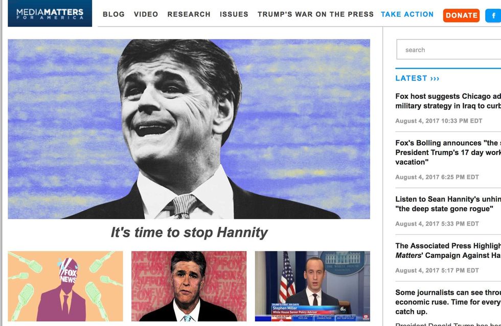 George Soros-funded news org is targeting Sean Hannity's sponsors, trying to get Fox to fire him