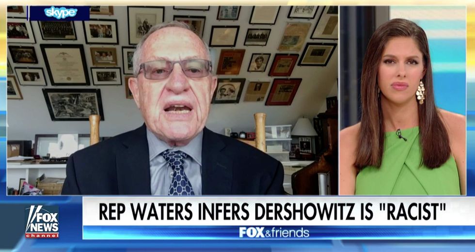 Alan Dershowitz completely destroys Maxine Waters after she called him 'racist' for defending Trump