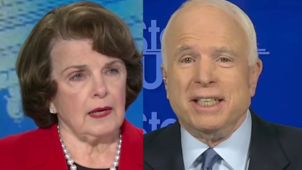 McCain and Feinstein have a surprising reaction to Trump's 'fire and fury' threat
