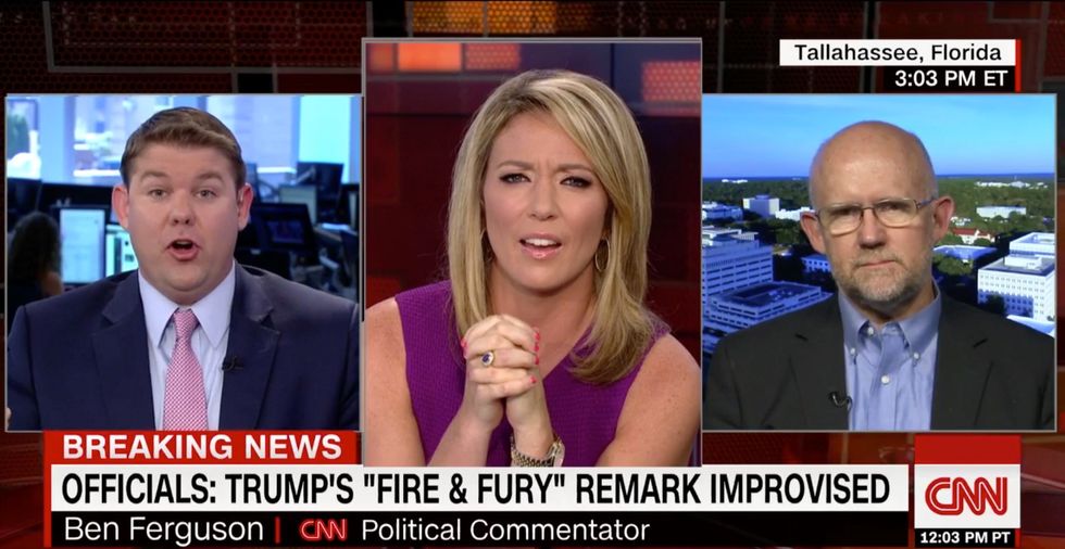 That is some weapons grade stupidity!' CNN debate on Trump threat gets personal